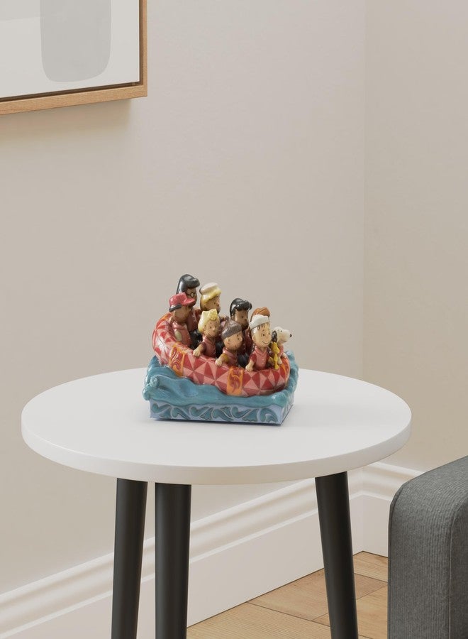 Enesco Peanuts by Jim Shore The Gang Rafting Figurine, 5.5 Inch, Multicolor - Image 2