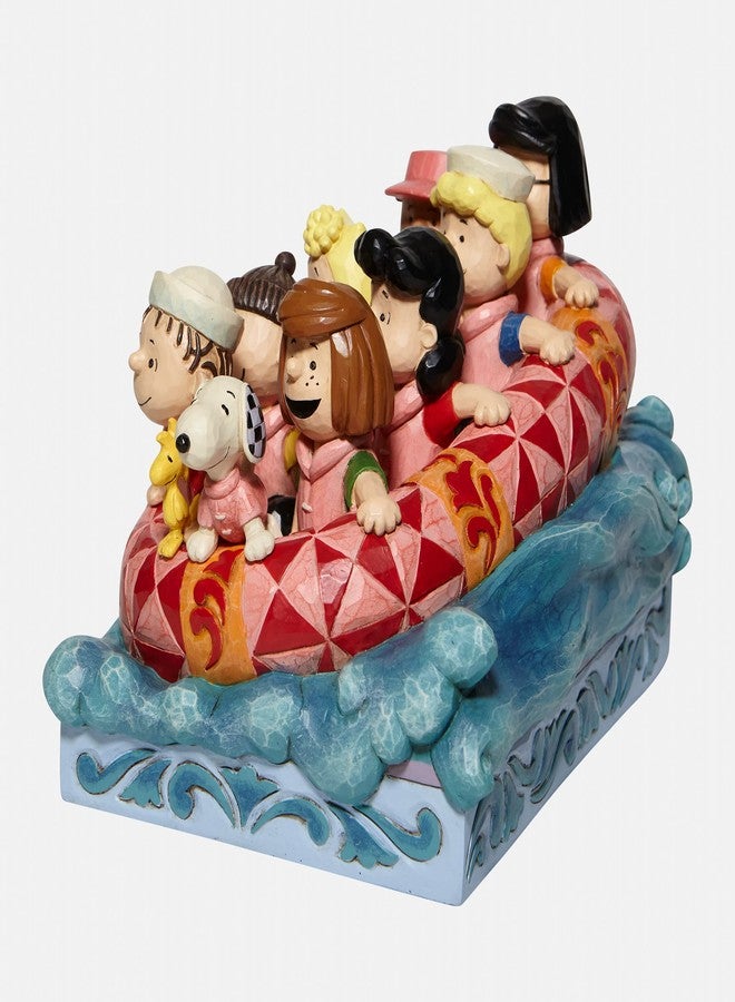 Enesco Peanuts by Jim Shore The Gang Rafting Figurine, 5.5 Inch, Multicolor - Image 3