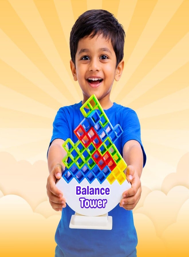 Wishluck Building Blocks Tetra Tower Balance Game for Kids & Adults | Fun Indoor Stacking Board Game for Family Play | Improves Focus, Balance & Coordination - Image 1