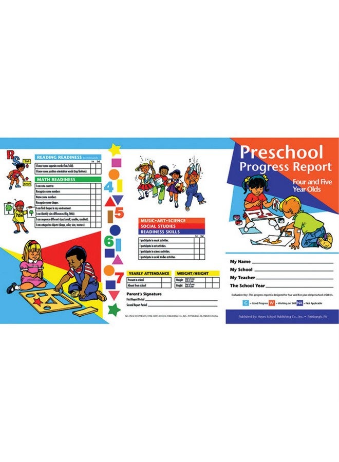 Preschool Progress Report (4 And 5 Year Olds)