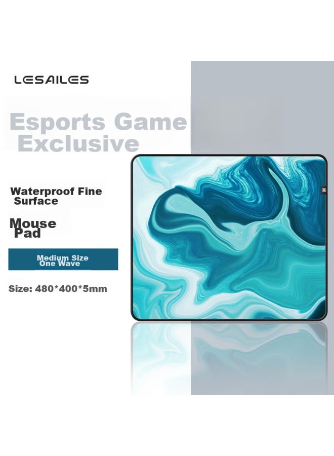Lesailes Feidunlan Gaming Mouse Pad, Fps Smooth Gaming, Large And Small Sizes Available, Waterproof, Fine Surface, Computer Desk Pad, Atk Kongzhuowei Chidu Red Dye, 2mm Deep Edge, 480x400x5 - Image 1
