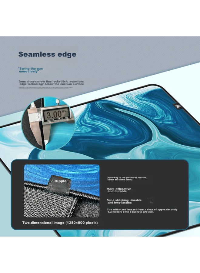 Lesailes Feidunlan Gaming Mouse Pad, Fps Smooth Gaming, Large And Small Sizes Available, Waterproof, Fine Surface, Computer Desk Pad, Atk Kongzhuowei Chidu Red Dye, 2mm Deep Edge, 480x400x5 - Image 5