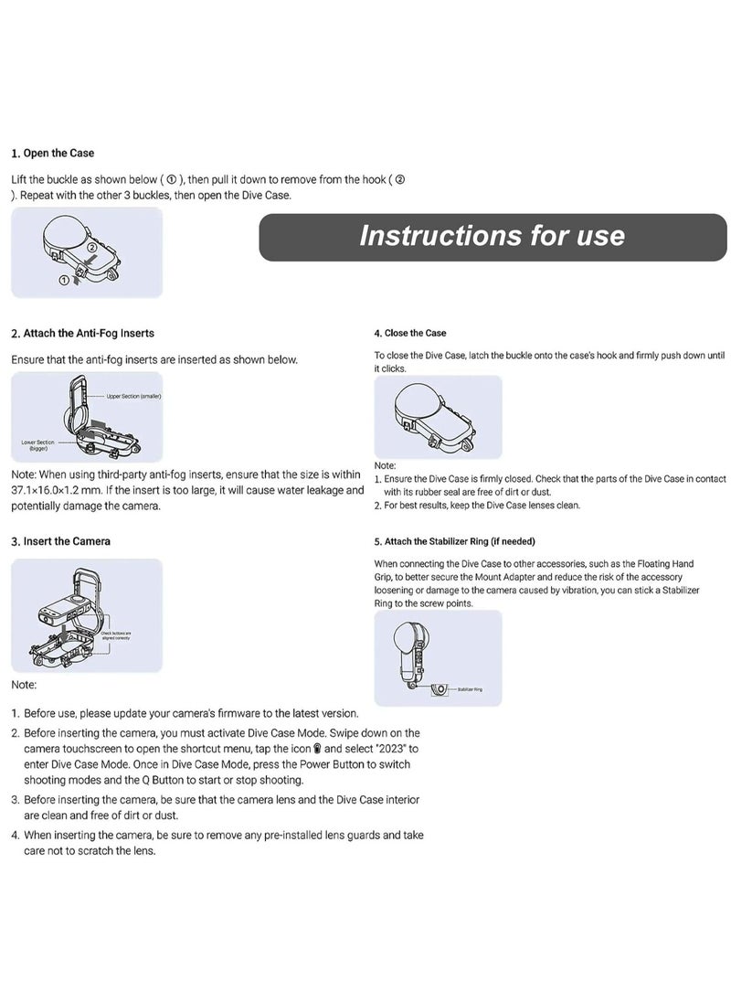Invisible Dive Housing Case for Insta360 X3 - Waterproof u0026 Scratch-Resistant, 50m (164ft) Underwater Protective Shell with Enhanced Bracket Accessories, Ideal for Deep-Sea Exploration and Photog - Image 5