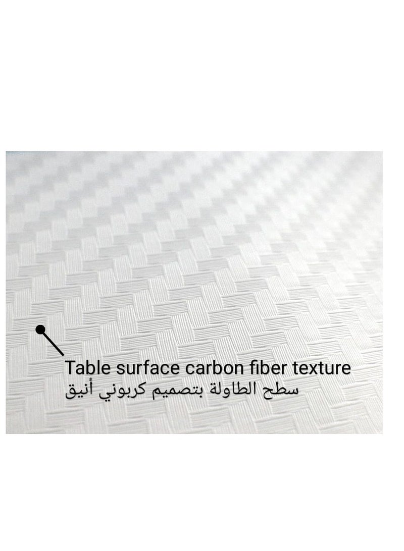 Generic L-Shaped Gaming & Home Office Desk with RGB Lighting and USB Ports White - Image 5