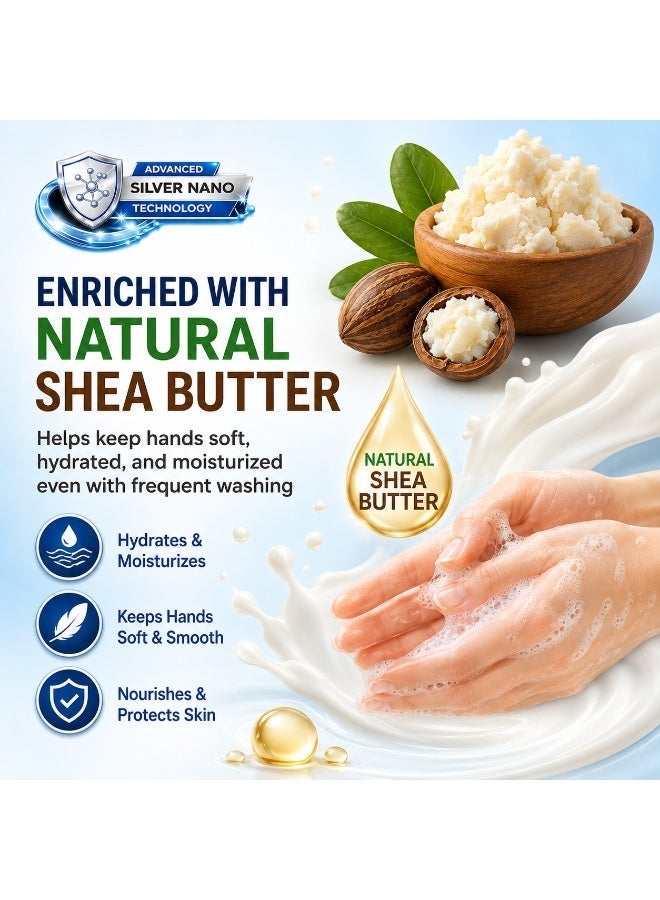 Swish Super Skin Care Odourless & Colourless Antibacterial Cream Hand Wash Soap 5L with Pump | Hydrating Liquid Hand Wash with Shea Butter & Silver Nano Technology - Image 2