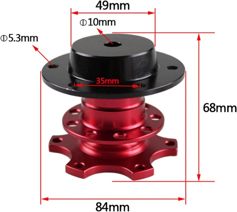 Wivplex Universal Steering Wheel Quick Release Hub Adapter - Image 2
