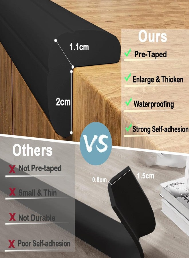 Dekukar Baby Proof Corners and Edges Protector 8.2ft (Large 7.5ft Edge+4 Corner Guard), Fireplace Baby Proofing Bumper, Heavy-Duty Soft NBR Foam Edge Corner Protector for Furniture Table, Childsafe/Pre-Taped - Image 2