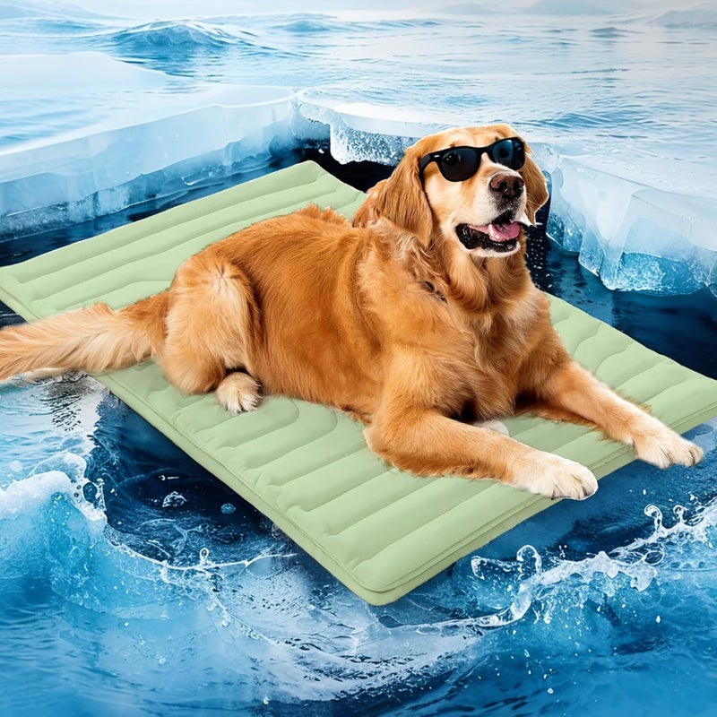 Machine Washable Pet Cooling Mat for Dogs & Cats - Summer Heat Relief  Bed - Image 1