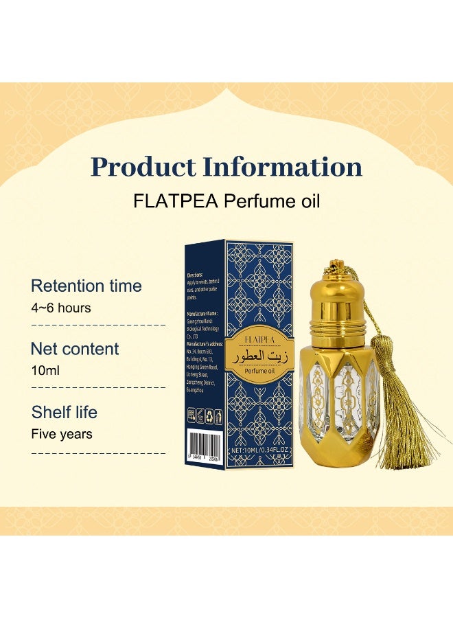 زيت عطري رجالي عربي برائحة الزهور والفواكه والأخشاب، خالٍ من الكحول، يدوم طويلاً، سهل الحمل ومنعش - Image 4