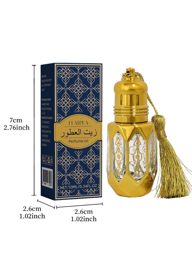 زيت عطري رجالي عربي برائحة الزهور والفواكه والأخشاب، خالٍ من الكحول، يدوم طويلاً، سهل الحمل ومنعش - Image 5