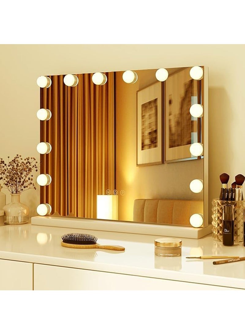 Lighted Vanity Mirror With Lights 14 Dimmable Led Bulbs And Touch Control Design - Image 1