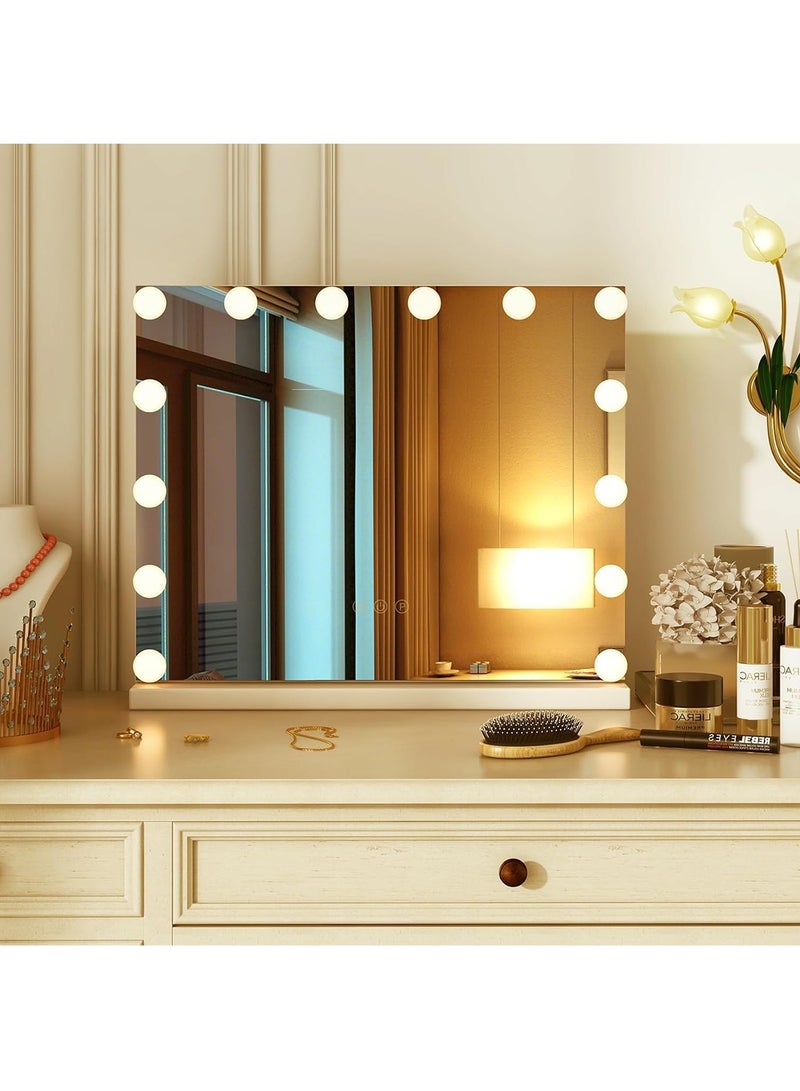 Lighted Vanity Mirror With Lights 14 Dimmable Led Bulbs And Touch Control Design - Image 2
