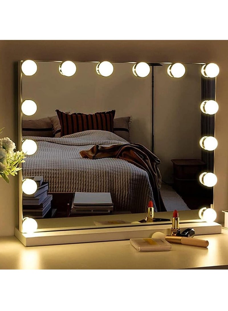 Lighted Vanity Mirror With Lights 14 Dimmable Led Bulbs And Touch Control Design - Image 3