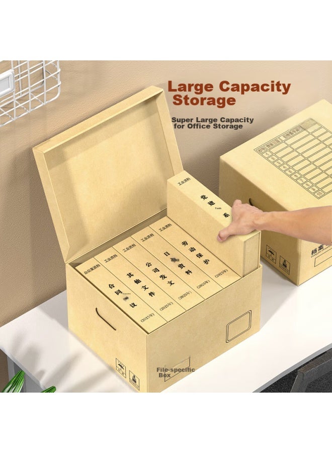 Jin Longxing File Storage Box, Document Organizer, Accounting Voucher Box, Book Storage Box, Paper Storage Box, File Sorting Box, Storage Container - Image 2