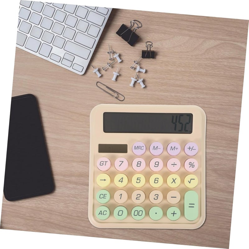 DOITOOL Portable Mechanical Calculator for Students and Office Small Cute Design with Display Lightweight and Convenient for Study and Work Efficiency - Image 5