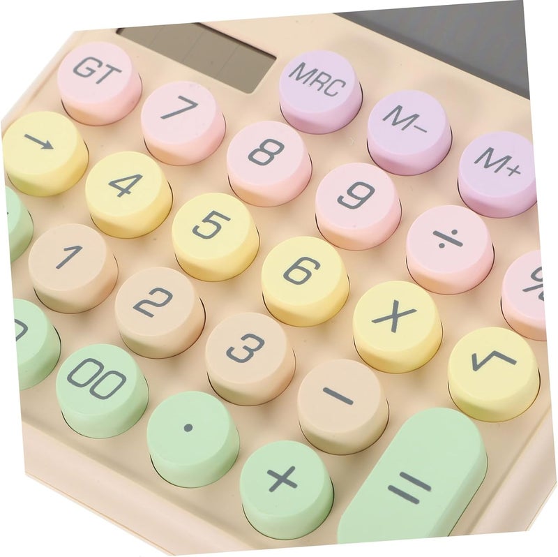 DOITOOL Portable Mechanical Calculator for Students and Office Small Cute Design with Display Lightweight and Convenient for Study and Work Efficiency - Image 3