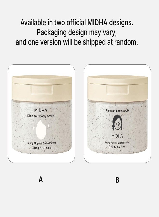 MIDHA RICE SALT BODY SCRUB, 1.69fl.oz/50ml, Gentle Exfoliating Body Polish with Rice Bran & Natural Salt, Nourishing & Hydrating Korean Rice Body Scrub, Rice Bran & Apricot Seed Exfoliating Body Scrub - Image 2