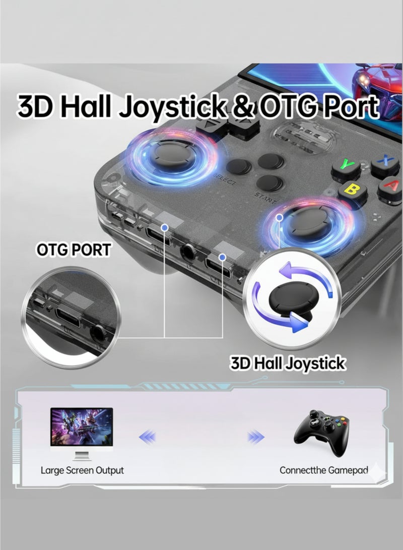 فيكسا برو جهاز ألعاب محمول كلاسيكي R36S بسعة 64 جيجابايت - أكثر من 20000 لعبة، شاشة IPS مقاس 3.5 بوصة، نظام تشغيل لينكس، جهاز ألعاب محمول (أسود) - Image 4