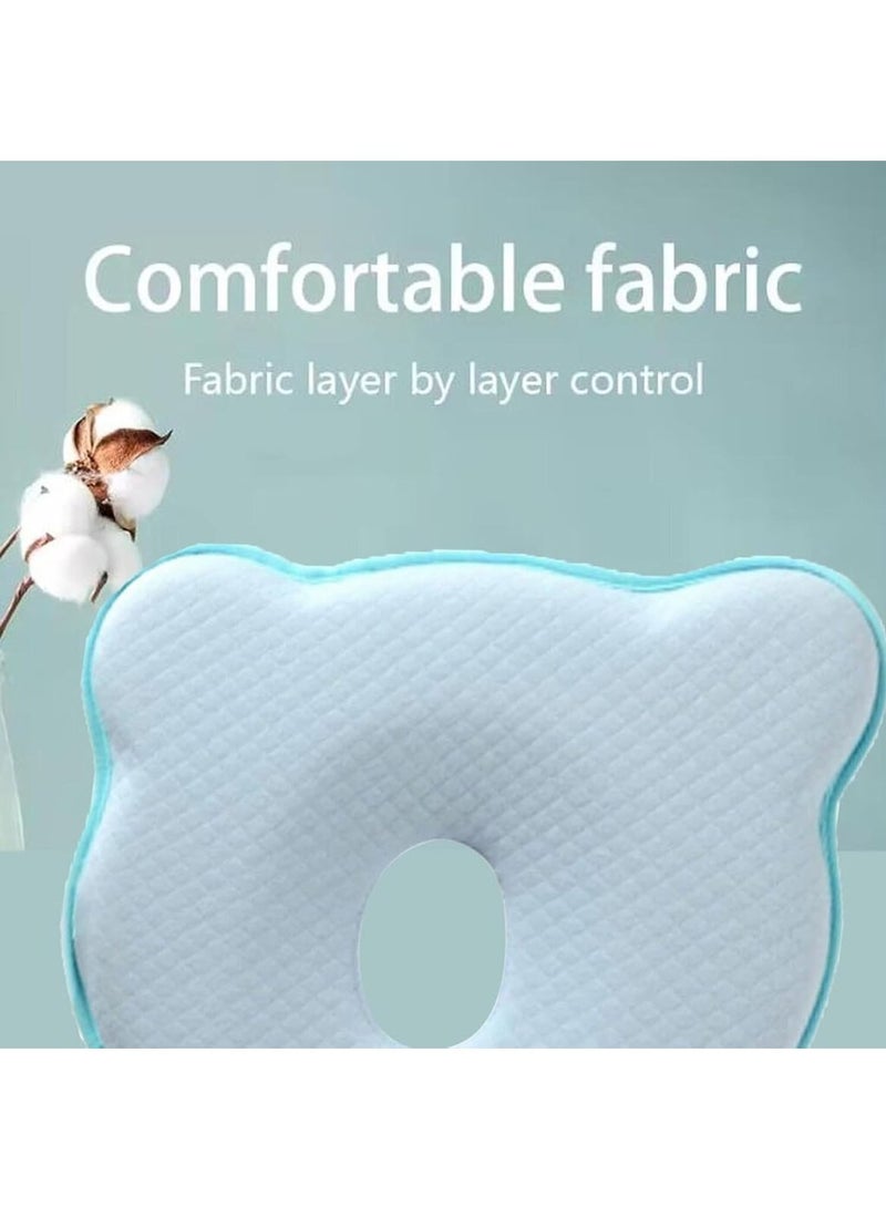 MarlaMall Baby Pillow, Baby Shaping Pillow, Baby Memory Foam Pillow, Soft and Breathable Newborn Pillow, Washable Baby Pillow Neck Support, Prevent Flat Head Baby Head Shaping Pillow Great for 0-12 Months Infant - Image 4