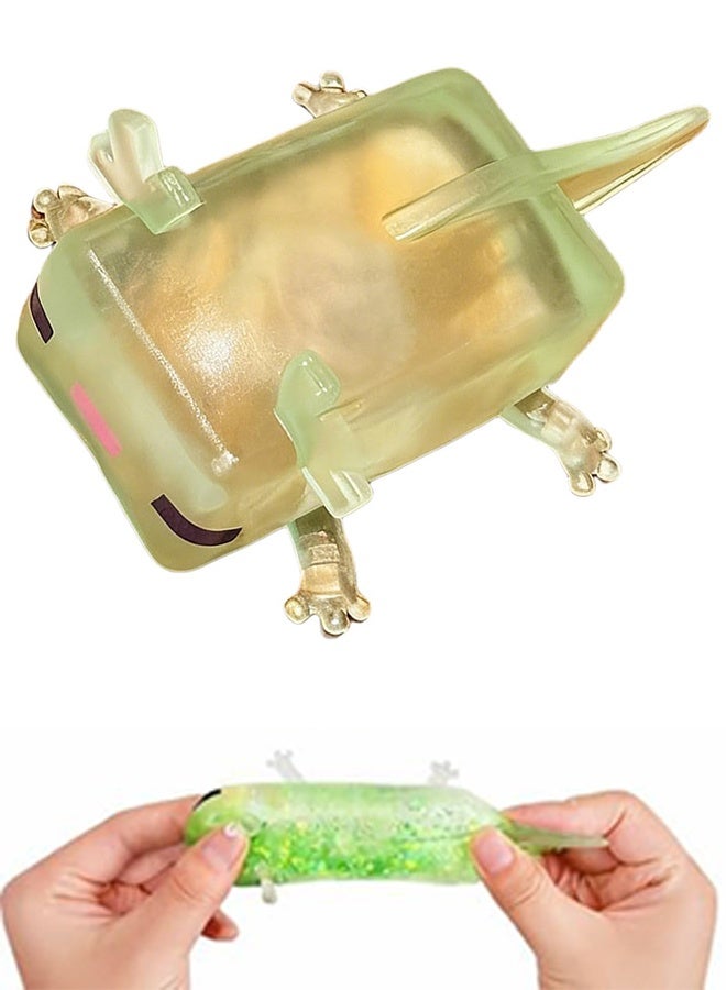 Green Slow Rebounds Lizard Squeeze Toy for Stress Relief and Relaxation - Image 1