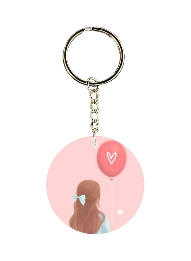 Printed Single Sided Keychain