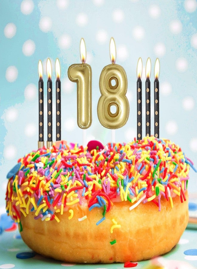 iNINGER Gold Number Candles,Gold Candle for Cake,19 Birthday Candles,Wedding Decorations,Gold Cake,19th Birthday Cake Topper,Birthday Card Number Candle 19,Black Candles Activity Decorations, HJBD19 - Image 5