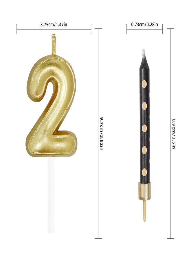 iNINGER Gold Number Candles,Gold Candle for Cake,19 Birthday Candles,Wedding Decorations,Gold Cake,19th Birthday Cake Topper,Birthday Card Number Candle 19,Black Candles Activity Decorations, HJBD19 - Image 2