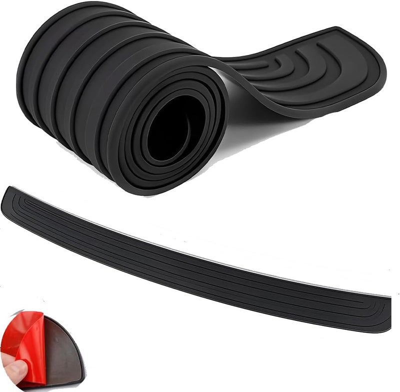 STHIRA®Car Rear Bumper Protector, 35.43×2.75" Car Trunk Protective Strip Peel-and-Stick Rear Bumper Guard, Anti-Scratch Trunk Door Protector Rear Cargo Area Guard Strip for Cars, SUVs & Vans Spec upgraded improved quality - Image 1