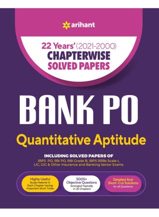 22 Years' Chapterwise Solved Papers Bank PO Quantitative Aptitude 2021-2000 - pzsku/Z8F51C1B3361EBD8D8EA5Z/45/1748428536/4f749e43-0e0b-4ba6-92e5-bfe9f2b0df8d