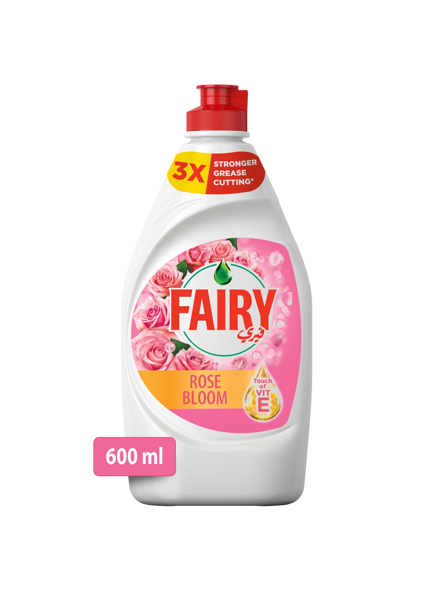 Fairy Rose Bloom Touch Of Vitamin E Dishwashing Liquid 600 ml