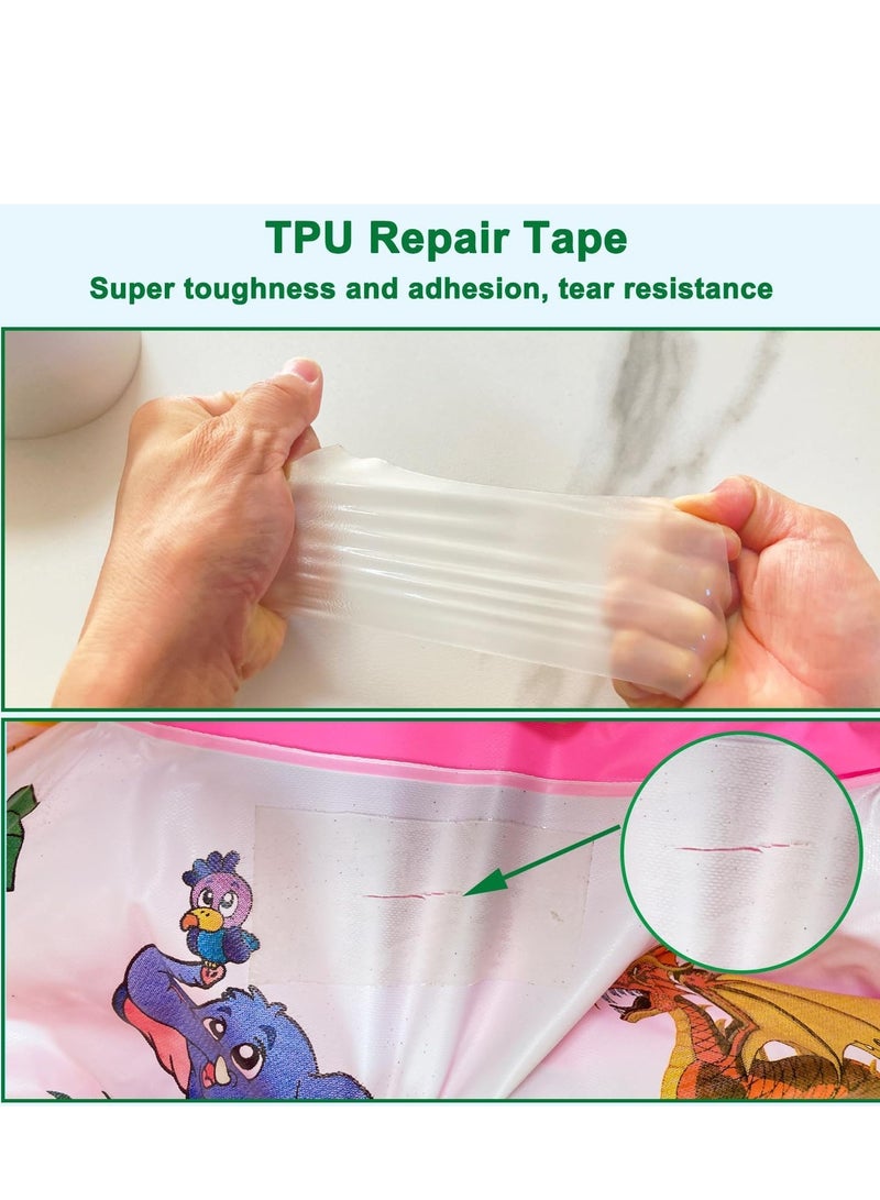 general Gardern TPU Pool Patch Repair Kit,Self-Adhesive Inflatable Repair Tape,Inflatable Patch Repair Kit Waterproof, Repair Supply for Swimming Ring Inflatable Tent Canvas Canopy Tubes Air Bed-15CM*1M - Image 5