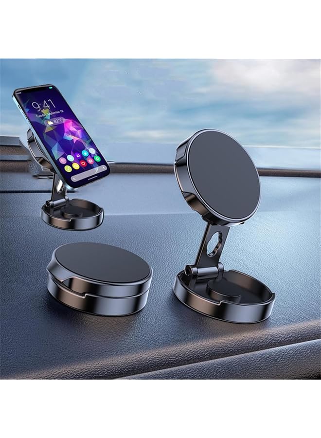 KASTWAVE Magnetic Phone Holder For Car, Strong Magnetic Phone Holder For Car Dashboard Hands Free Folding Car Mount Holder Accessories For Magsafe For Iphone 14 Pro Plus 12/13 All Phones Tablets - Image 1