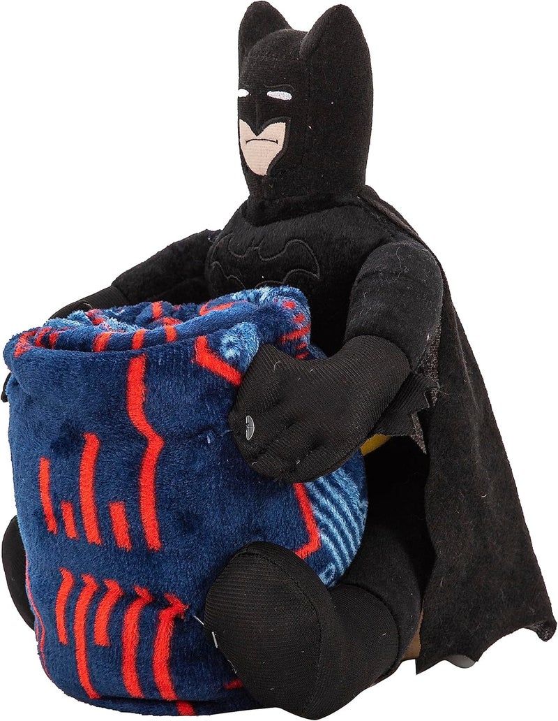 Northwest Batman Cyber Symbols Character Hugger Pillow & Silk Touch Throw Blanket Set, 40" x 50" - Image 4