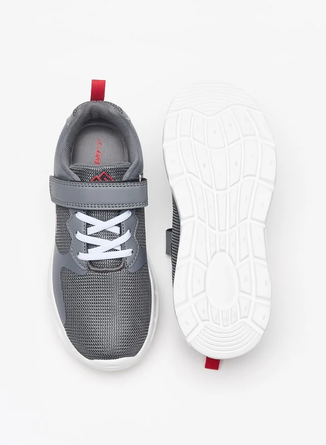 Oaklan by Shoexpress Boy's Textured Sports Shoes With Hook And Loop Closure