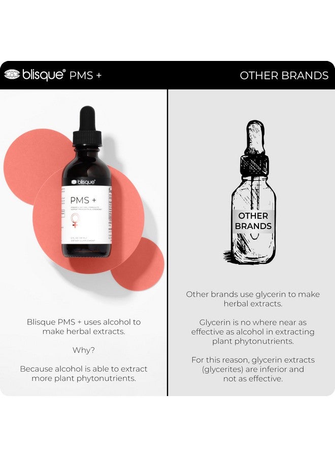 Blisque - Natural PMS Support Supplement for Period Cramps and Bloating Relief | Hormone Balance for Women | with Chasteberry | Doctor Approved | Vegan and Non-GMO | 2 Ounces | 59 Servings - Image 5