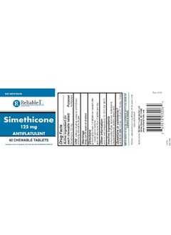 Reliable 1 Simethicone 125 Mg Anti-Gas 60 Peppermint Tablets (1 Bottle)  - Image 2