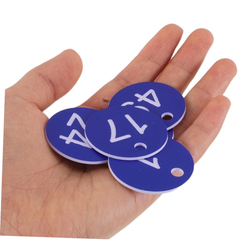 50 Pieces Plastic Key Tags 1 50 Numbered Discs For Cabinet Coding Key Box And Travel Bag Identification - Image 5