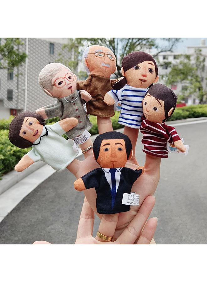 Bluejw New Cute Cartoon Character Finger Puppet Small Size Children Comfort Early Education Hand Puppet Grandparents Parents - Image 1