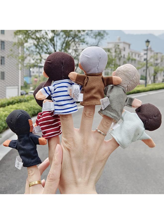 Bluejw New Cute Cartoon Character Finger Puppet Small Size Children Comfort Early Education Hand Puppet Grandparents Parents - Image 3