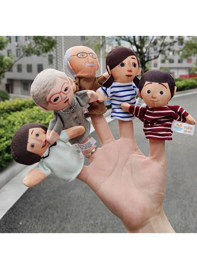 Bluejw New Cute Cartoon Character Finger Puppet Small Size Children Comfort Early Education Hand Puppet Grandparents Parents - Image 4