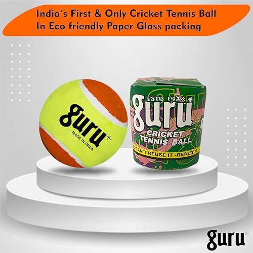 Guru Tennis Cricket Ball, Heavy Weight Cricket Tennis Balls, Cricket Ball (Multicolor, Pack of 6) - Image 2