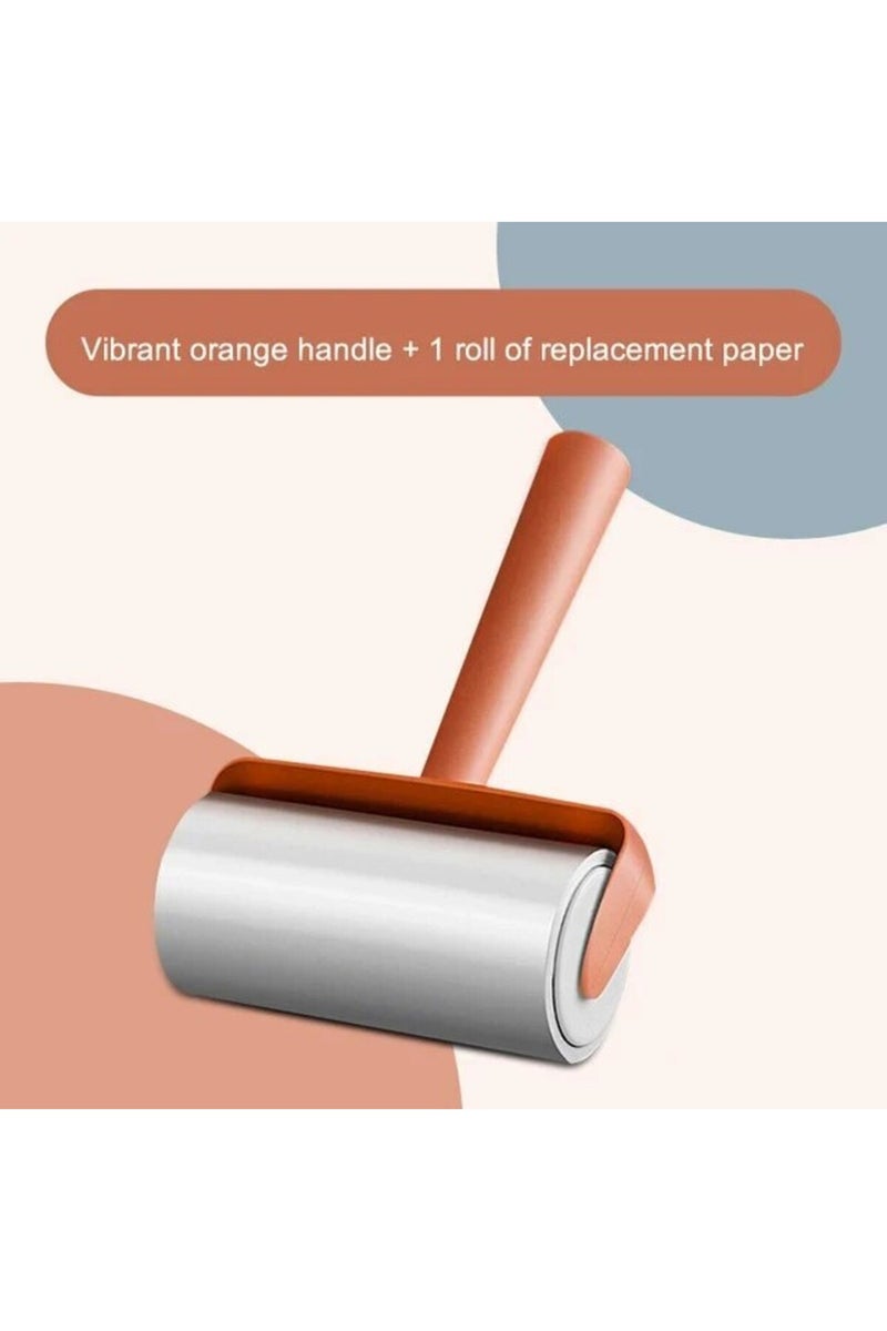 قطعة واحدة وردية اللون، قطعة واحدة جديدة من ورق اللفائف القابل للتمزيق، فرشاة لفافة لاصقة، شفرة حلاقة مخملية، أداة تنظيف منزلية، شعر الحيوانات الأليفة