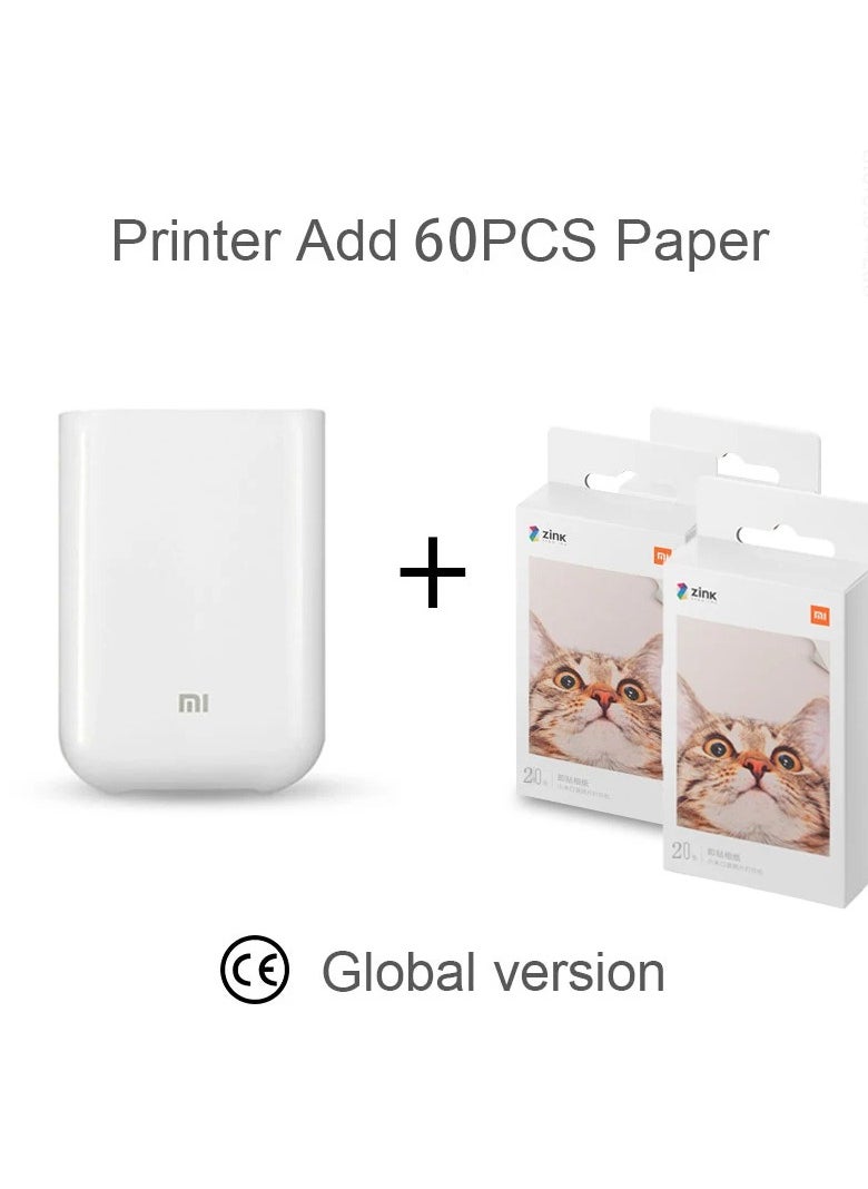 Zink Global Version Original Xiaomi Mini Photo Printer ZINK Inkless Technology Multifuncion AR Video Printing Bluetooth 5.0 Portable  - Image 1