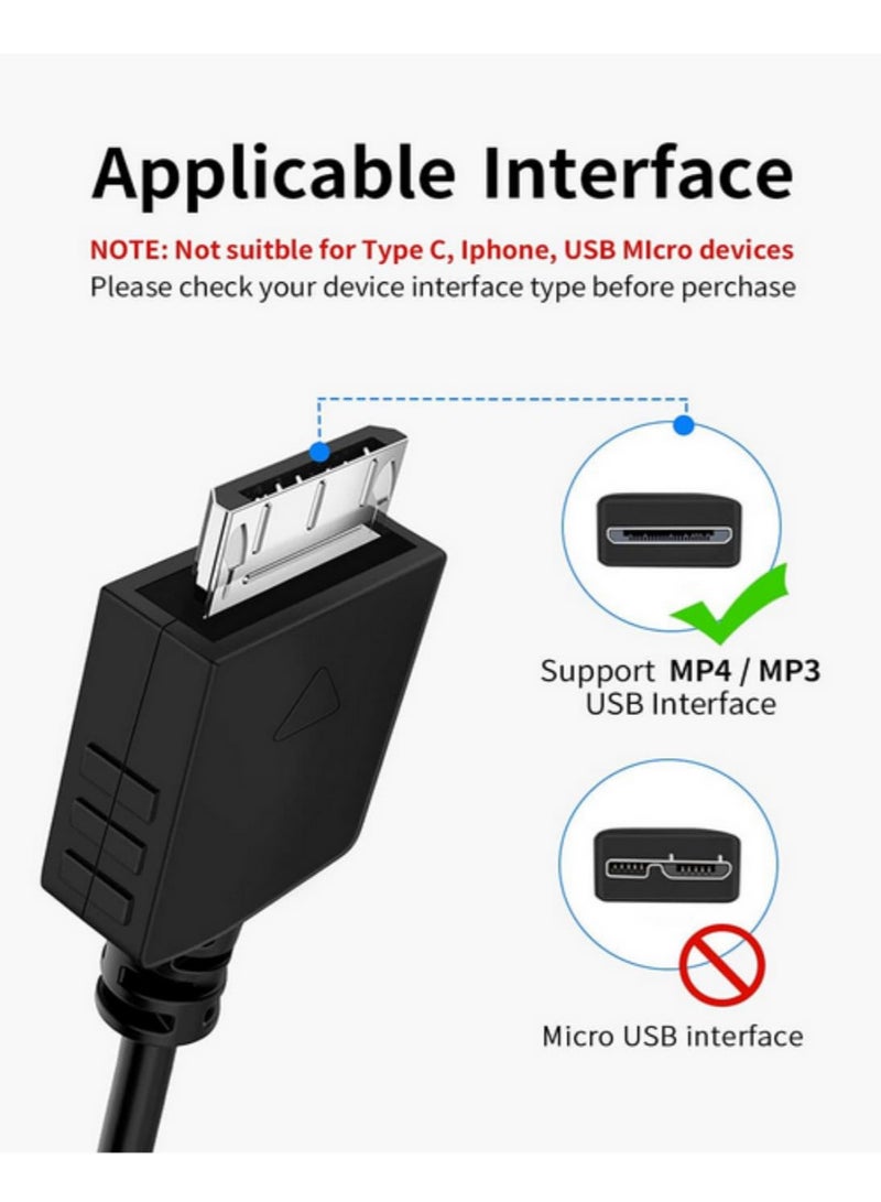 1m WMC-NW20MU USB Charger Cable Replacement Charging Sync Data Power Cord for Sony Walkman MP3 MP4 Player NWZ A726 A728 A729 A815 A816 S616 S618 S716 S718 Series  - Image 3