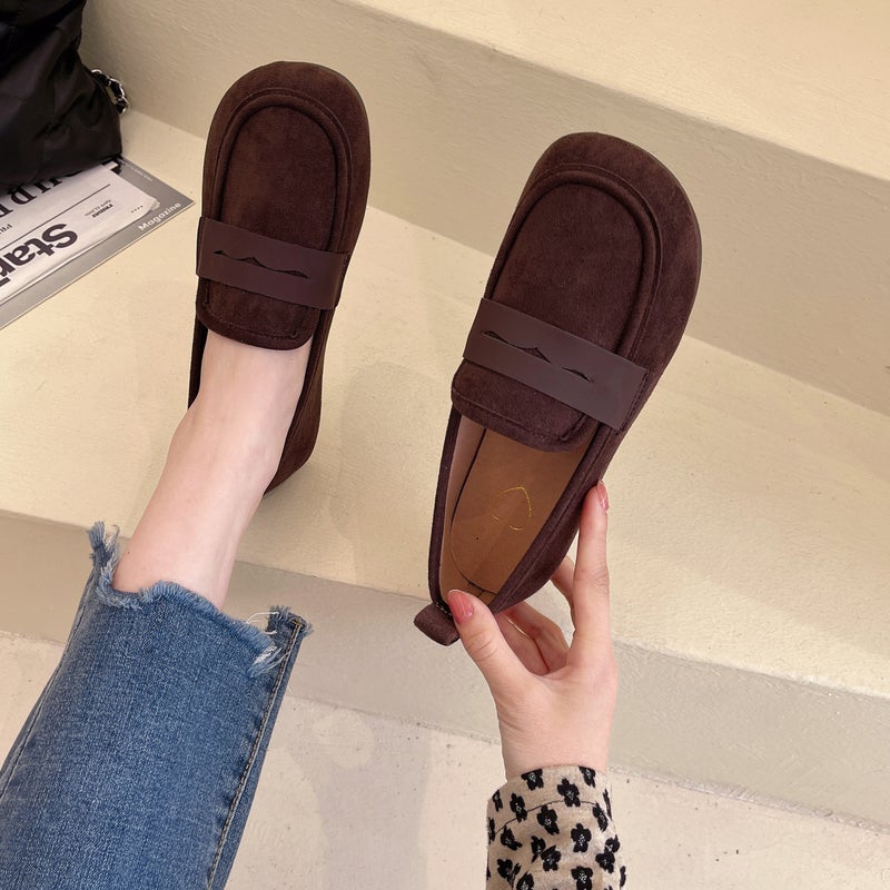 Cotton Shoes Women''s Shoes Women''s Slip-on Flat Shoes for Pregnant Women''s Moms fleece-lined Thickened Fashionable plus size Snow Boots - Image 1