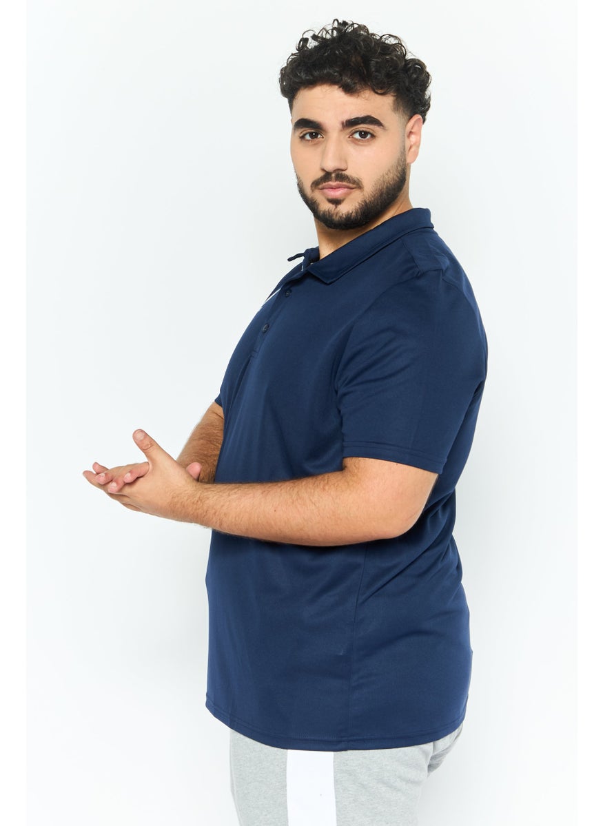CASTORE Men Sportswear Fit Short Sleeves Golf Polo Shirt, Navy Blue  - Image 2