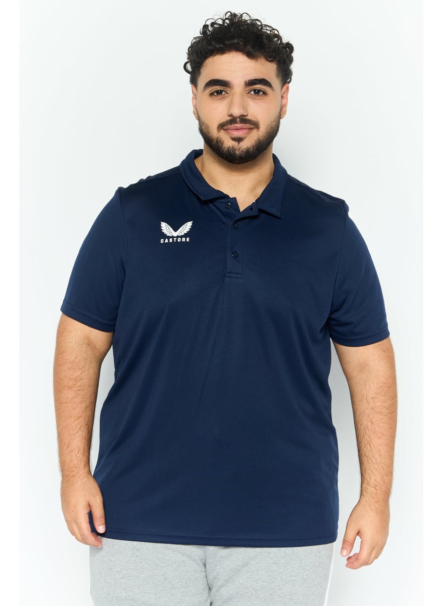 CASTORE Men Sportswear Fit Short Sleeves Golf Polo Shirt, Navy Blue  - Image 1