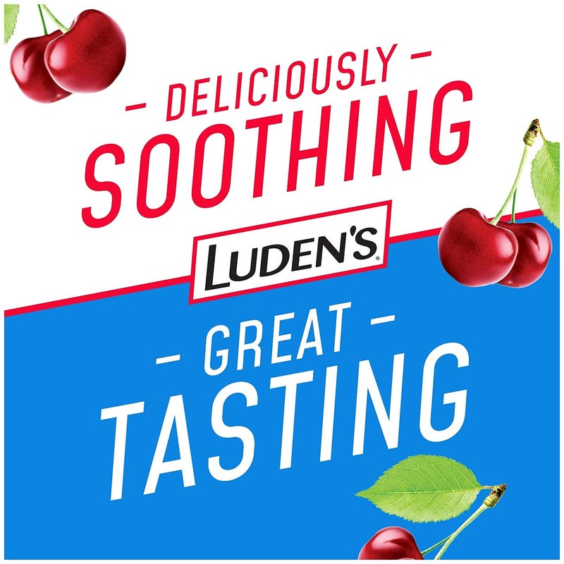 LUDEN'S Sugar Free Wild Cherry Throat Drops Sore Throat Relief 25 Count 5 Pack - Image 5