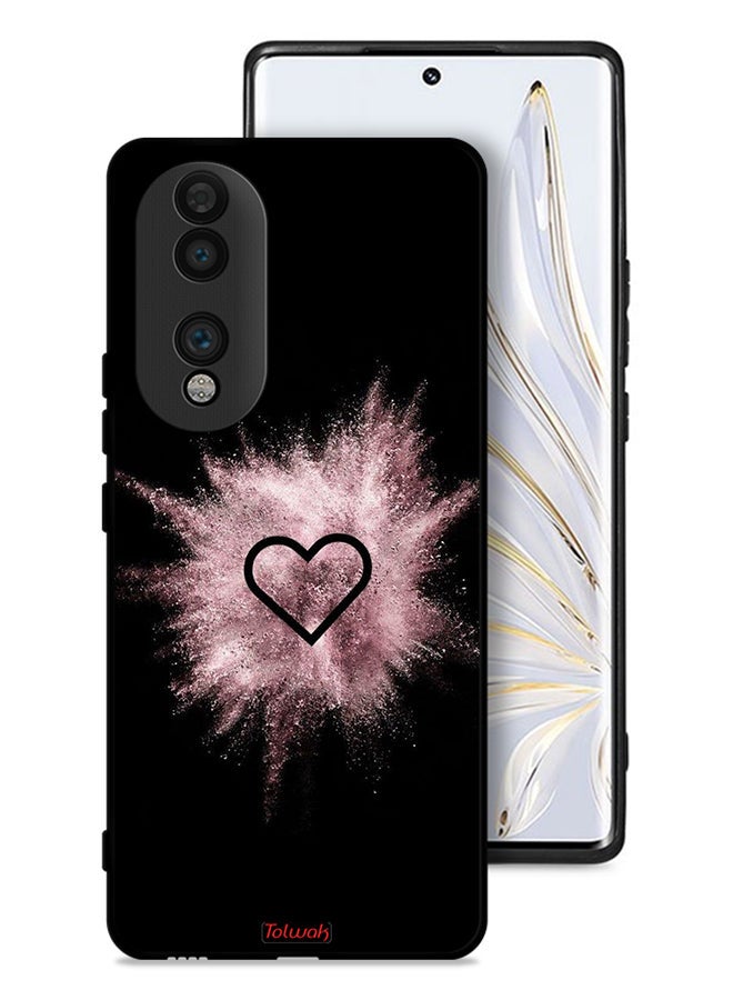Tolwak Honor 70 Protective Case Cover Heart On Glitters - Image 1