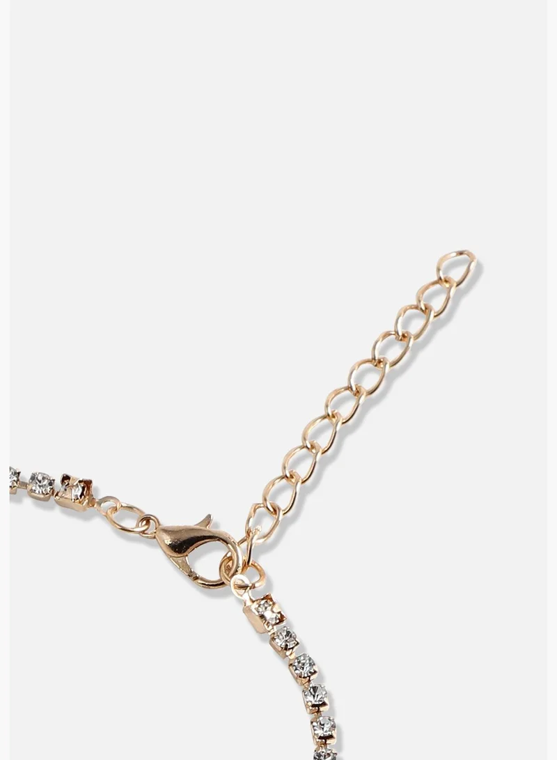 SOHI Gold Plated Designer Stone Casual Wear Necklace For Women